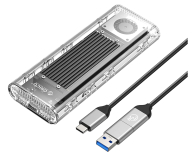 Obudowa do dysku Orico M.2 NVME USB-C 3.2 20Gb/s - srebrna/przezroczysta
